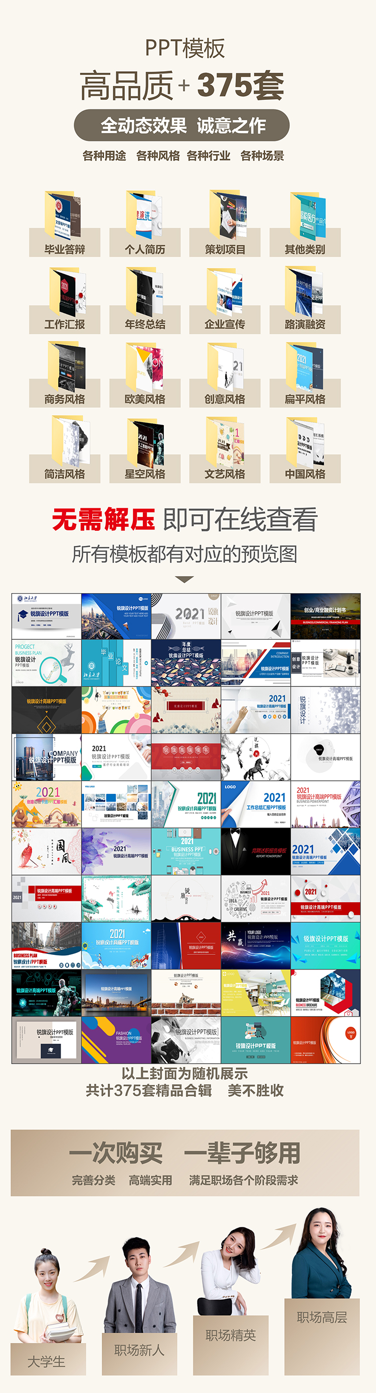 【持续更新】375套高品质精选PPT