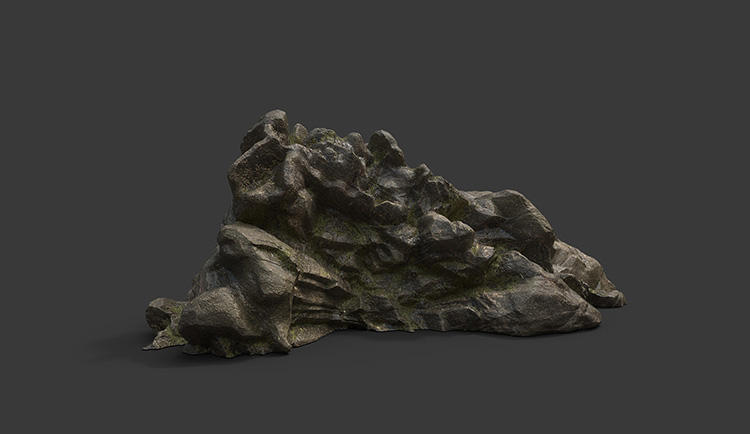 园林，室外景观，造景，奇石，假山场景C4D模型