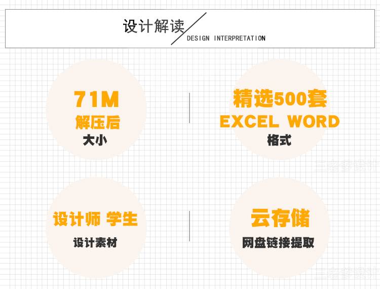 500套可视化图表素材 Excel模板办公表格多彩数据自动生成提高效率word