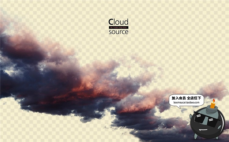 100个高清天空白云云朵带通道素材