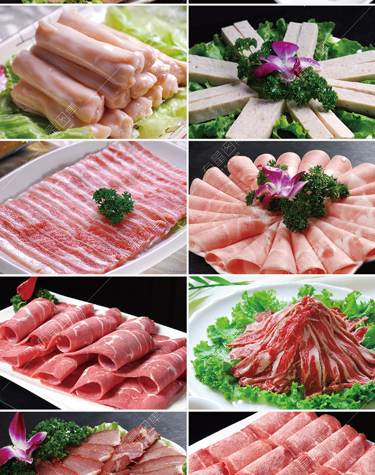 【火锅配菜】920张火锅菜品图片麻辣烫配菜冒菜店食材照片外卖菜单海报设计高清素材