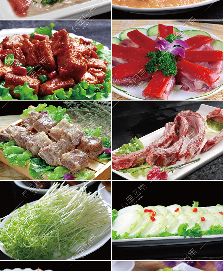【火锅配菜】920张火锅菜品图片麻辣烫配菜冒菜店食材照片外卖菜单海报设计高清素材