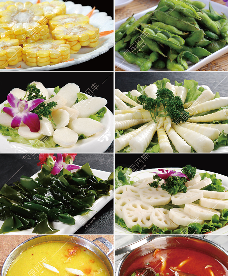 【火锅配菜】920张火锅菜品图片麻辣烫配菜冒菜店食材照片外卖菜单海报设计高清素材