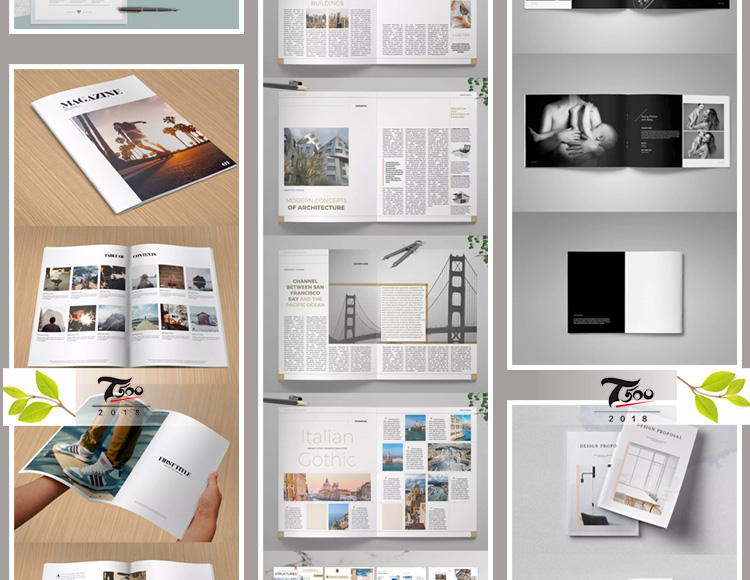 【持续更新】1200款画册样机智能贴图PSD合集 画册/杂志/书籍折页/邀请函