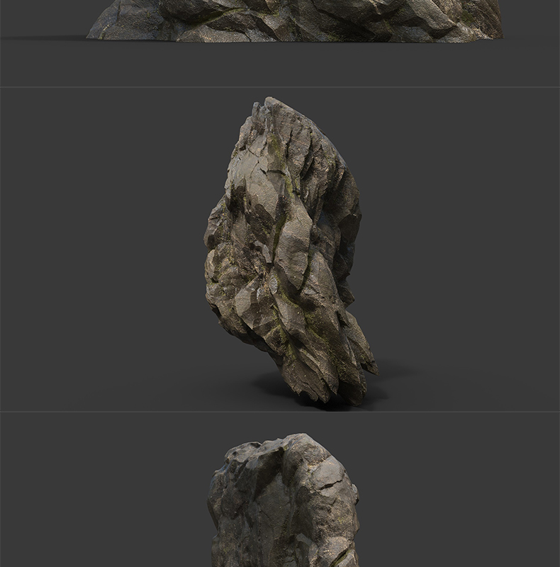 景观 石头 C4D模型