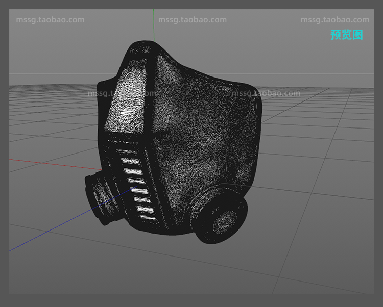 【防护面具】防护面具素材3D模型