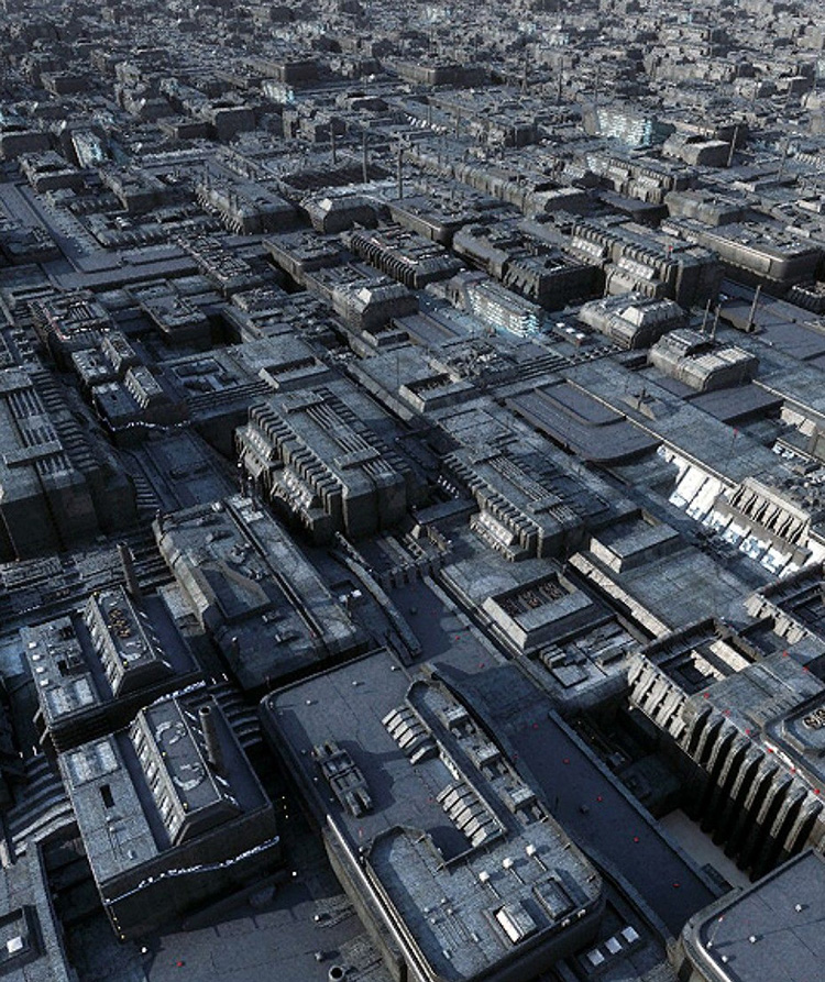 【科幻建筑】20款科幻建筑模型C4D预设素材