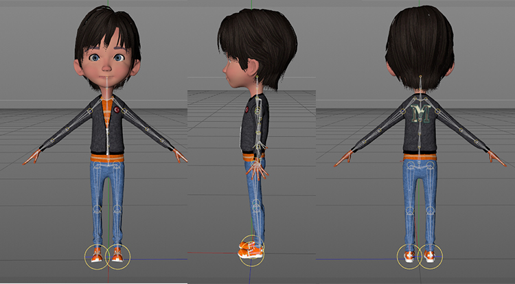 21款卡通人物角色C4D模型