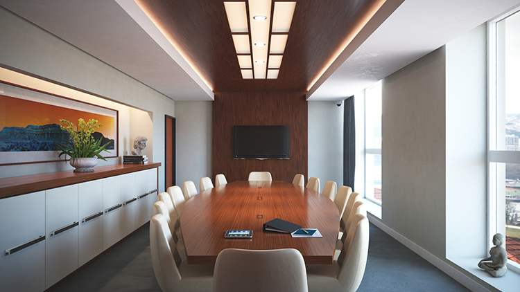 20套大型会议室办公室场所室内装修家具场景C4D模型3D素材