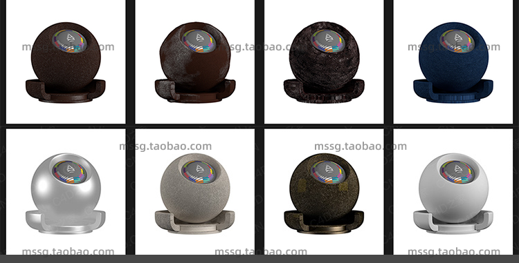 【阿诺德渲染】102种C4D Arnold阿诺德材质预设 金属木纹玻璃纹理贴图素材