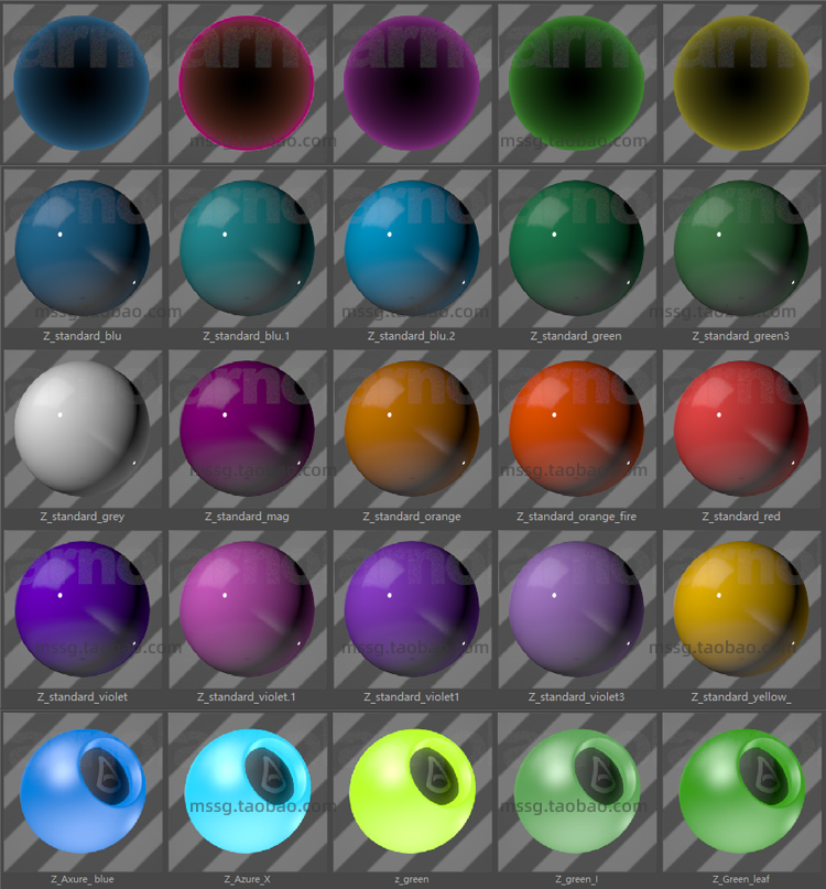 【阿诺德渲染】102种C4D Arnold阿诺德材质预设 金属木纹玻璃纹理贴图素材