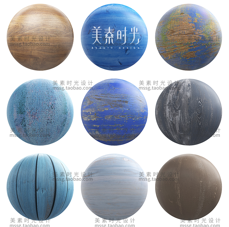 【木纹材质】100组8K高清C4D墙地面斑驳木纹木板纹理材质贴图3d渲染素材
