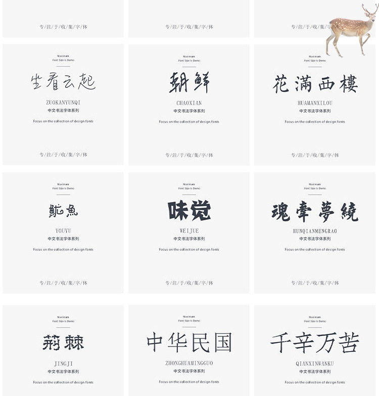 【设计师专用字体】300款精选设计师专用字体安装包