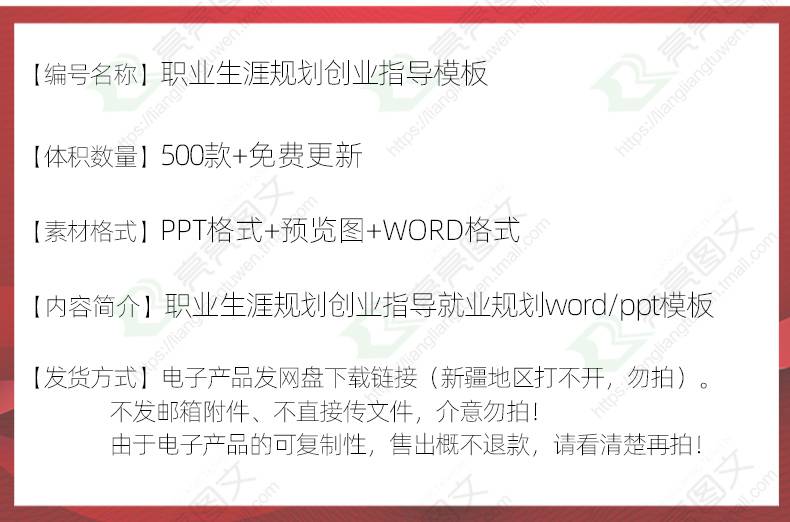 500套职业生涯规划创业指导PPT模板学生员工创意简约动态就业简历ppt模版素材