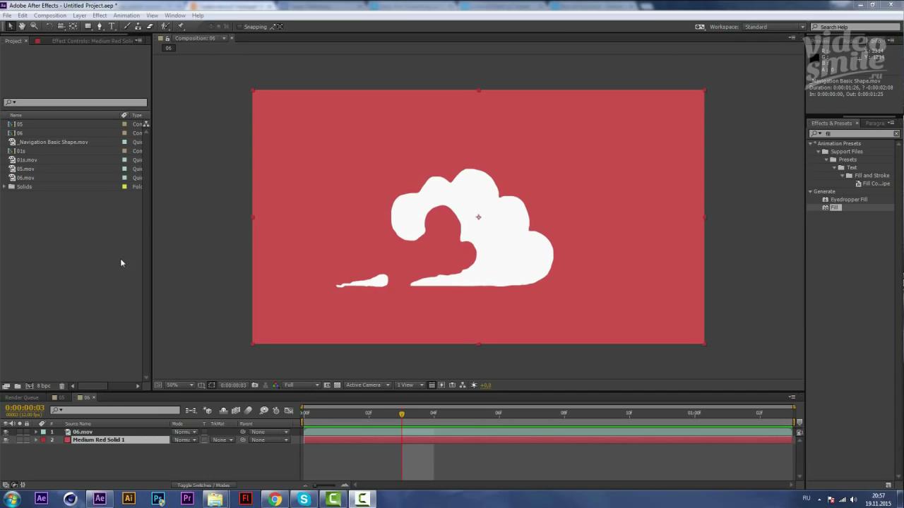 Videosmile出品PS和AE制作逐帧卡通动画风格特效教程
