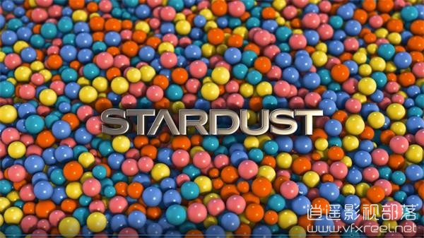 AE教程：Stardust插件模拟物理粒子动力学教程 Stardust Physics 3D Title Reveal