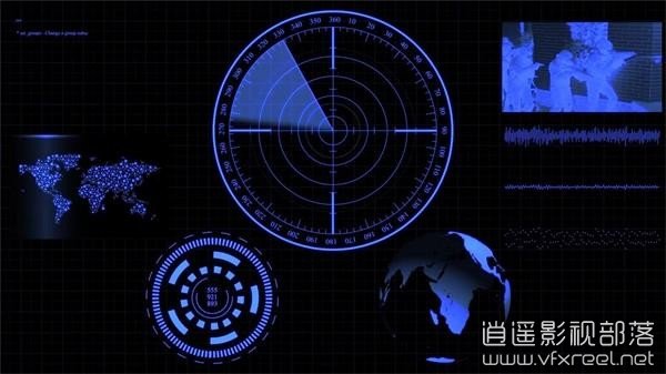 AE教程：未来高科技HUD动态信息图表界面动画制作 Futuristic Interface HUD