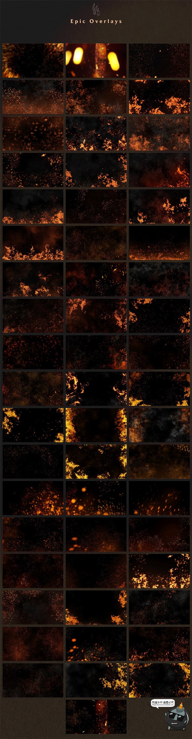 500+照片叠层合集 烟雾恐怖魔法火焰绚光特效JPG黑底图片合成素材