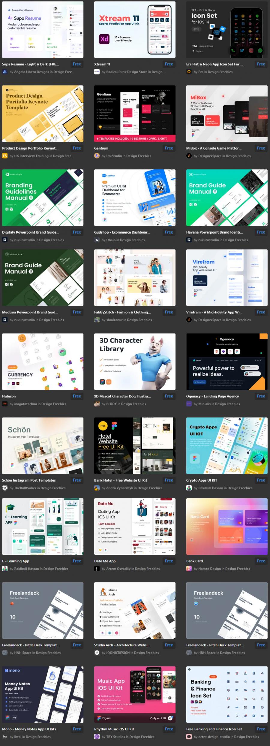 ui8免费资源打包下载（第二期）每周更新一次~VIP会员福利~（本期有26套UI资源）