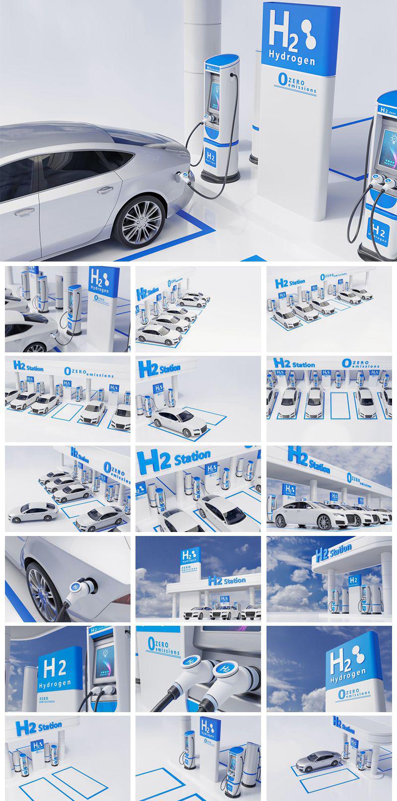 19款新能源汽车充电桩充电站汽车充电JPG格式