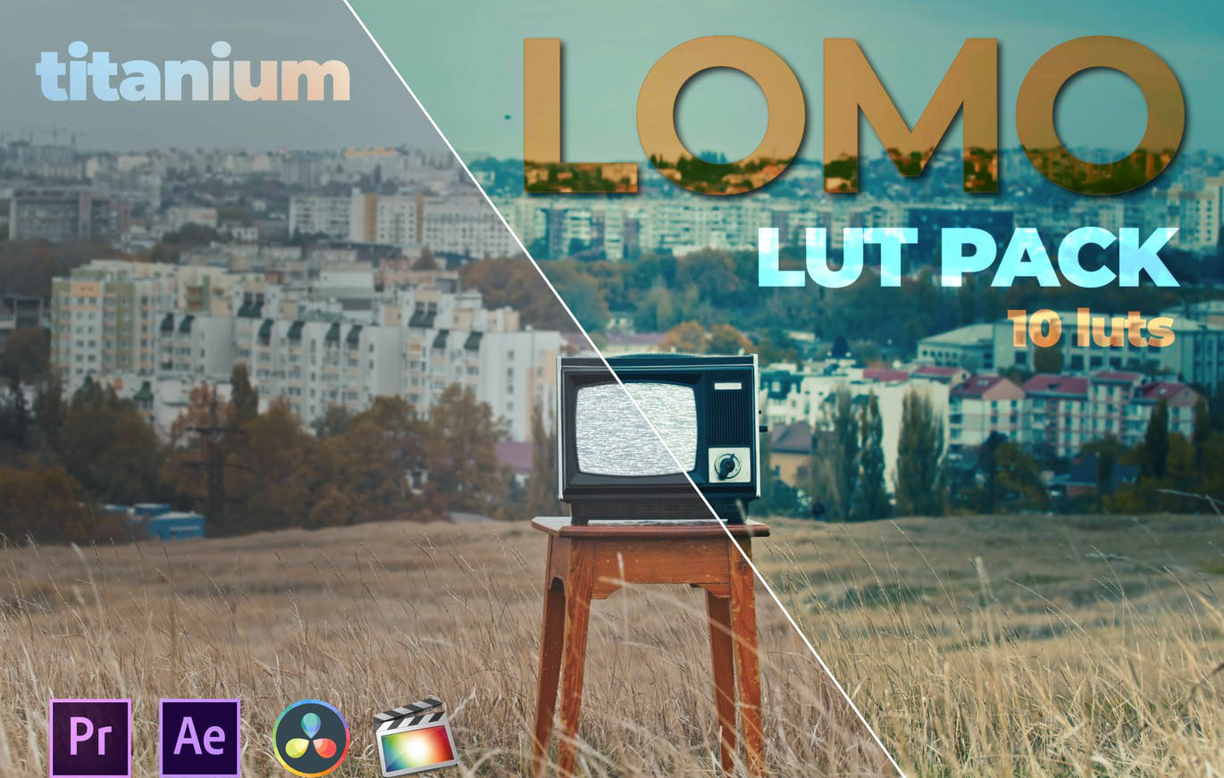 LOMO复古电影胶片风格视频调色LUT预设