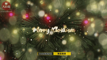 【PR圣诞视频模板】圣诞树新年金色粒子标题文字动画PR模板