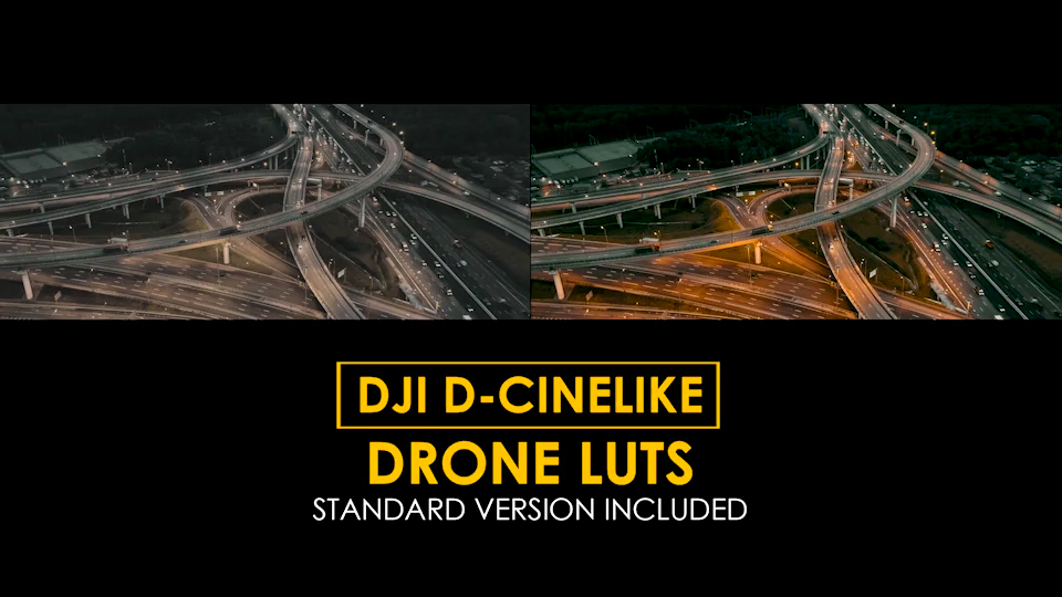 25个大疆DJI D-CINELIKE无人机标准数字电影LUT预设及 Rec709预设