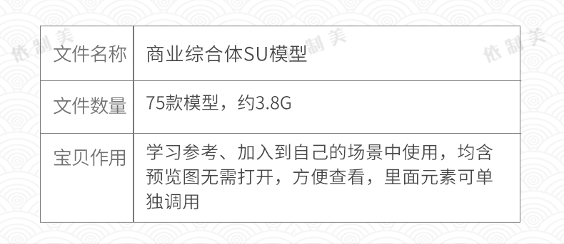 75款现代商业综合体商城商场购物中心步行街广场草图大师SU模型素材