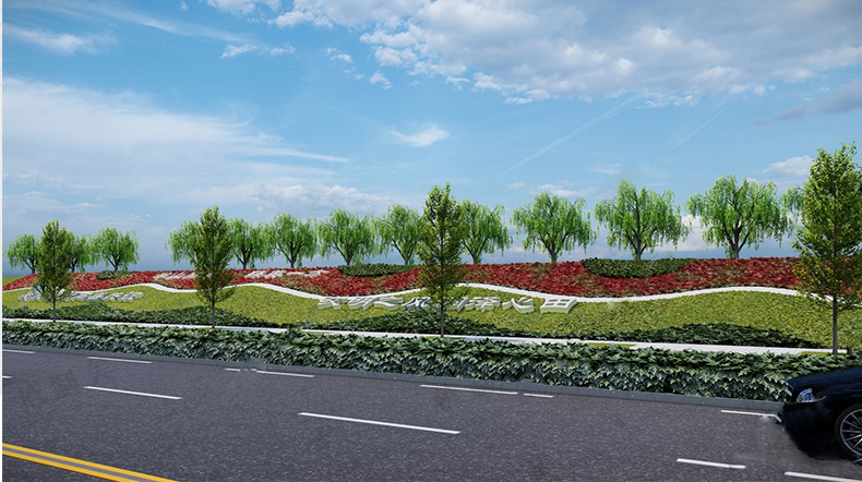 28套城市道路护坡边坡 市政高速公路绿化带生态山地挡土墙 su模型素材