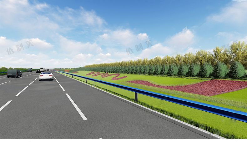 28套城市道路护坡边坡 市政高速公路绿化带生态山地挡土墙 su模型素材