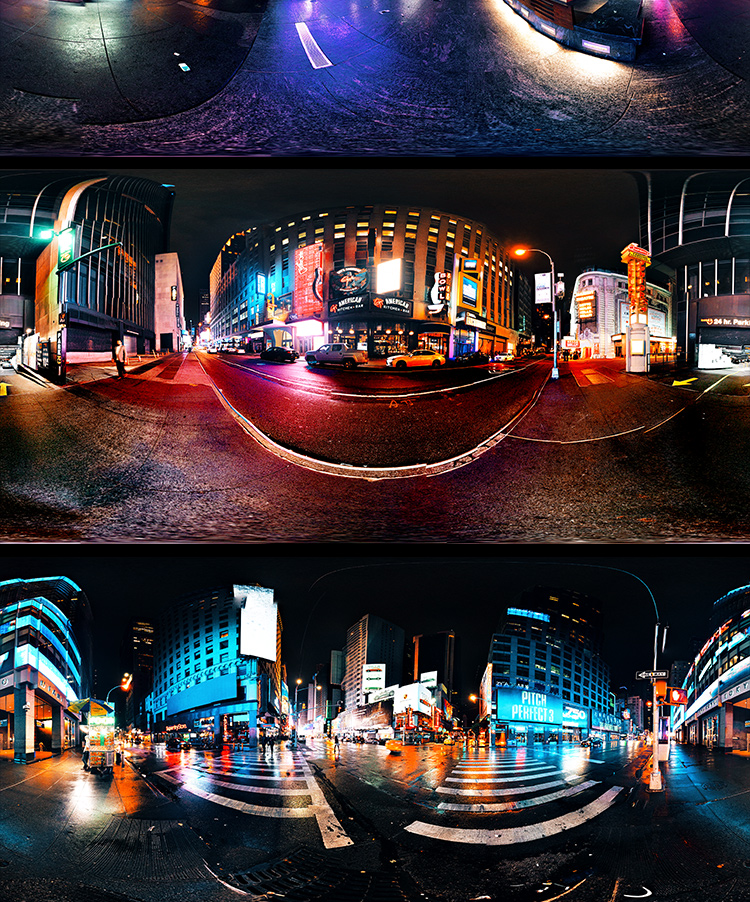 16张城市夜景高清HDRI环境贴图Manhattan Nights c4d素材