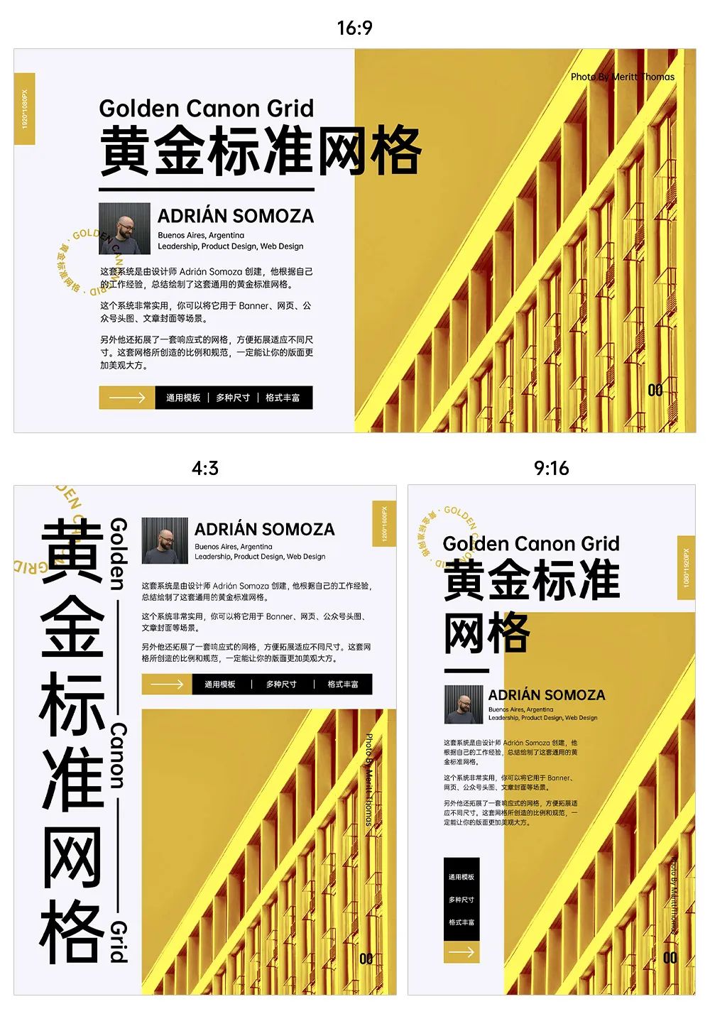 【万能排版】万能设计排版模版黄金比例网格系统模板规范下载标准