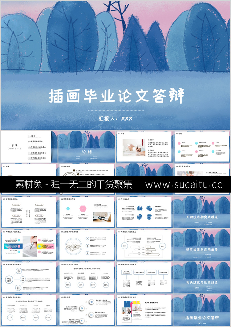 630套精选分类毕业答辩ppt模板简约高级感开题报告动态本科大学生学术汇报硕士