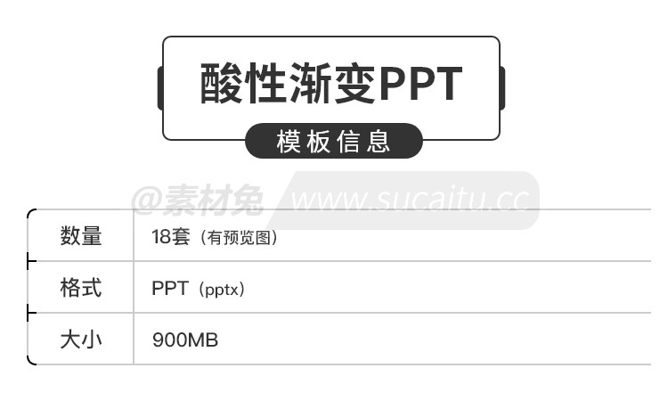 18套时尚清新渐变弥散光晕酸性创意活动策划运营数据报告总结PPT模板