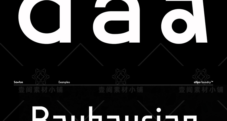 15款包豪斯风无衬线英文字体