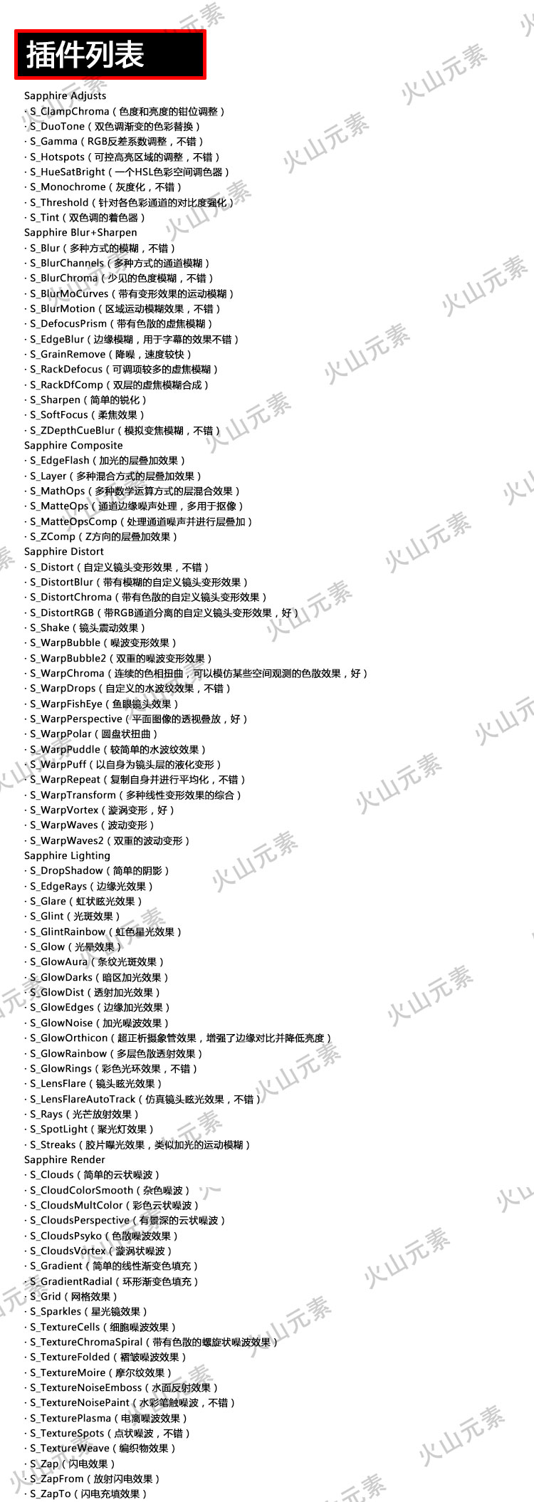 Sapphire 视觉特效蓝宝石转场插件