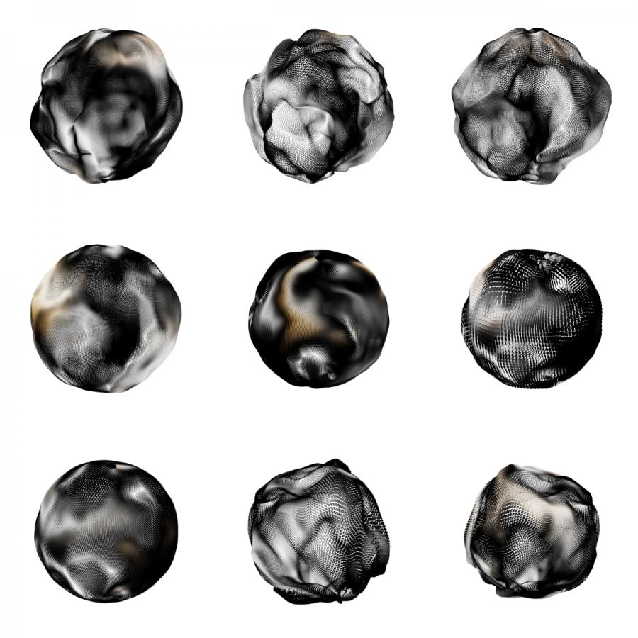 20款潮流抽象3D立体银色金属球形背景PNG免扣透明底图片设计素材