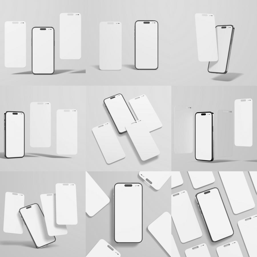 iphone13平果手机UI界面app软件应用设计作品展示效果样机PSD素材