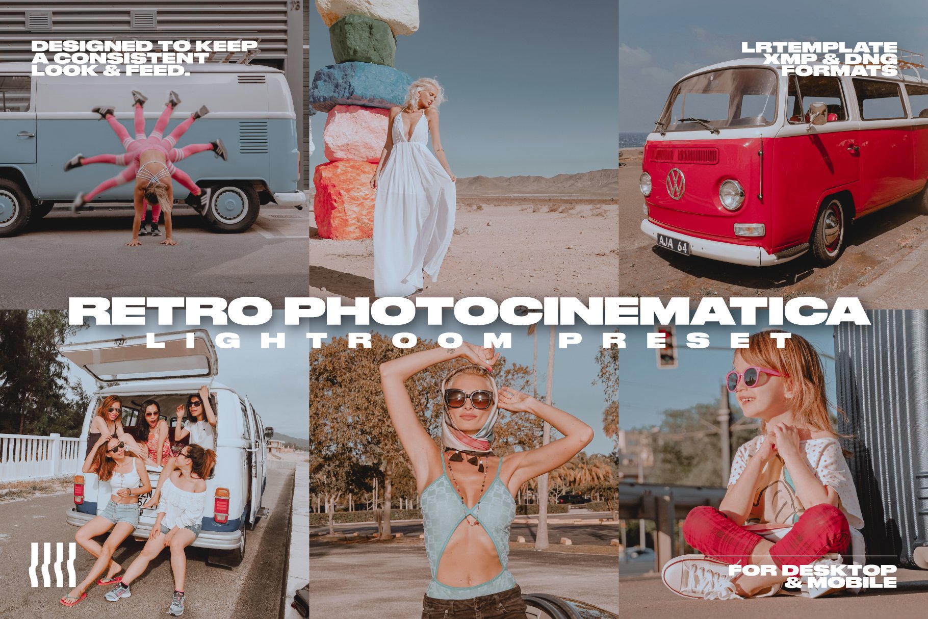 美式复古温暖治愈风电影艺术外观摄影机LR预设 RETRO PHOTOCINEMATICA LR PRESET